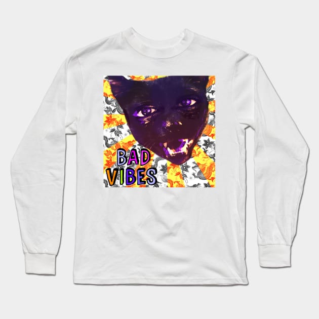 Bad Vibes Long Sleeve T-Shirt by L'Appel du Vide Designs by Danielle Canonico